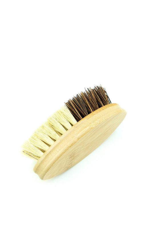 Bamboo brush with coconut and sisal bristles